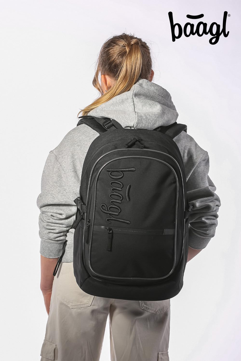 Baagl Schulrucksack Set Jungen Mädchen 3 Teilig, Schultasche für Grundschule Volksschule, Grundschul