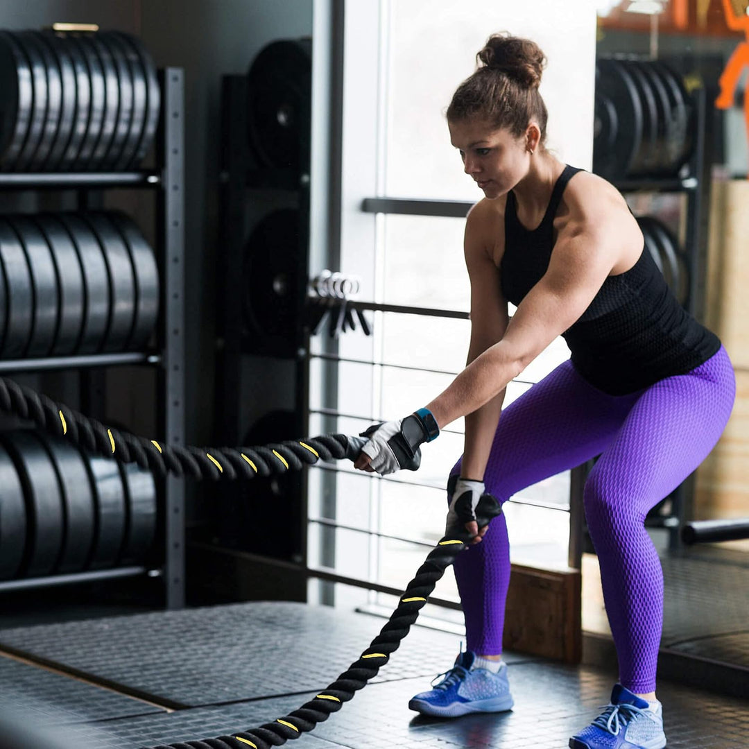 SPRINGOS Fitness Springseil Erwachsene 9 m, Seilspringen Sportgeräte für Zuhause, Krafttraining, Ant