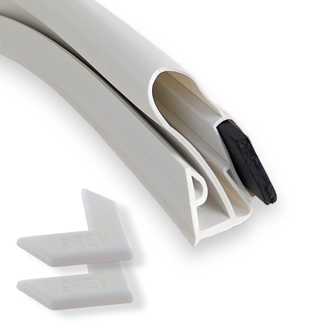 DEKAROX 200x100cm Türdichtung Gummidichtung Set für Kühlschrank Gefrierschrank KühlGefrierKombinatio