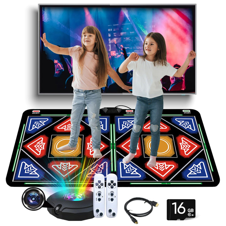HDMI-Tanzmatte mit Kamera, für TV, Tanzmatte für Kinder und Erwachsene, für zwei Benutzer mit kabell