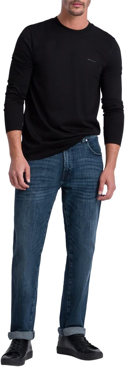 Pierre Cardin Herren Langarmshirt Longsleeve 6XL Schwarz, 6XL Schwarz