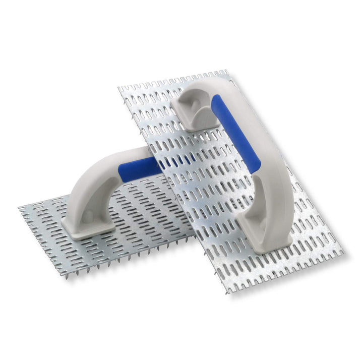 2er Set DEWEPRO Profi Edelputzkratzer - Putzkratzer - Raspelbrett für Mineralputz - Abmessung: 250x1