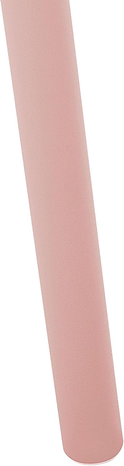 Beliani Esszimmerstühle Kunststoff rosa 4er Set für den Innen- und Aussenbereich Ostia Pastellrosa,
