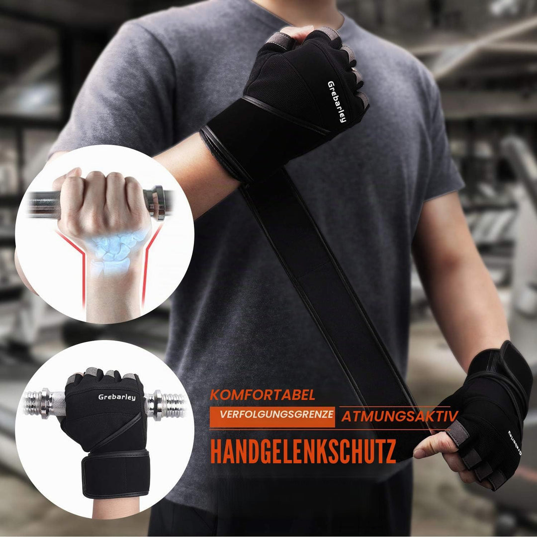 Grebarley Fitness Handschuhe,Trainingshandschuhe für Damen und Herren - Fitness Handschuhe für Kraft