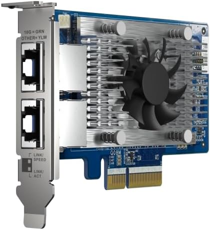 Qnap QXG-10G2T-X710 PCIe Gen 3 10GbE Netzwerk-Erweiterungskarte, blau