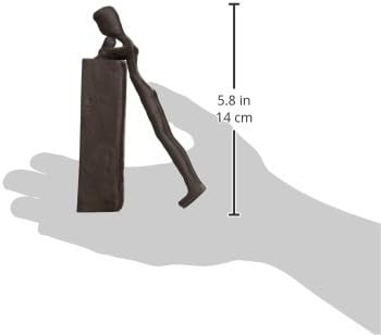 Design Toscano Über dem Buchregal, Figuren aus Eisenguss