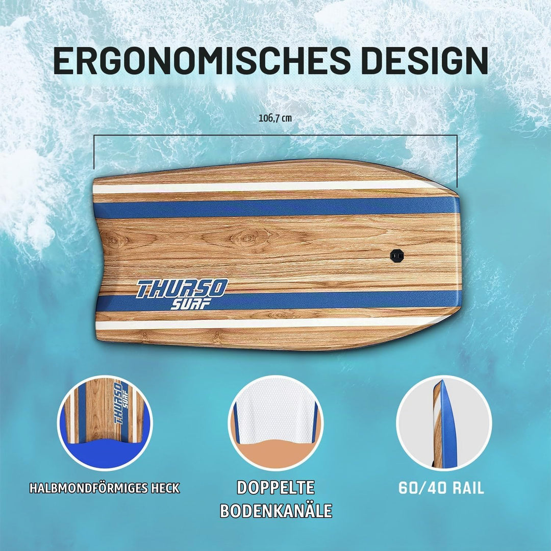 Thurso SURF Quill Bodyboard 107 cm blau, 107 cm blau