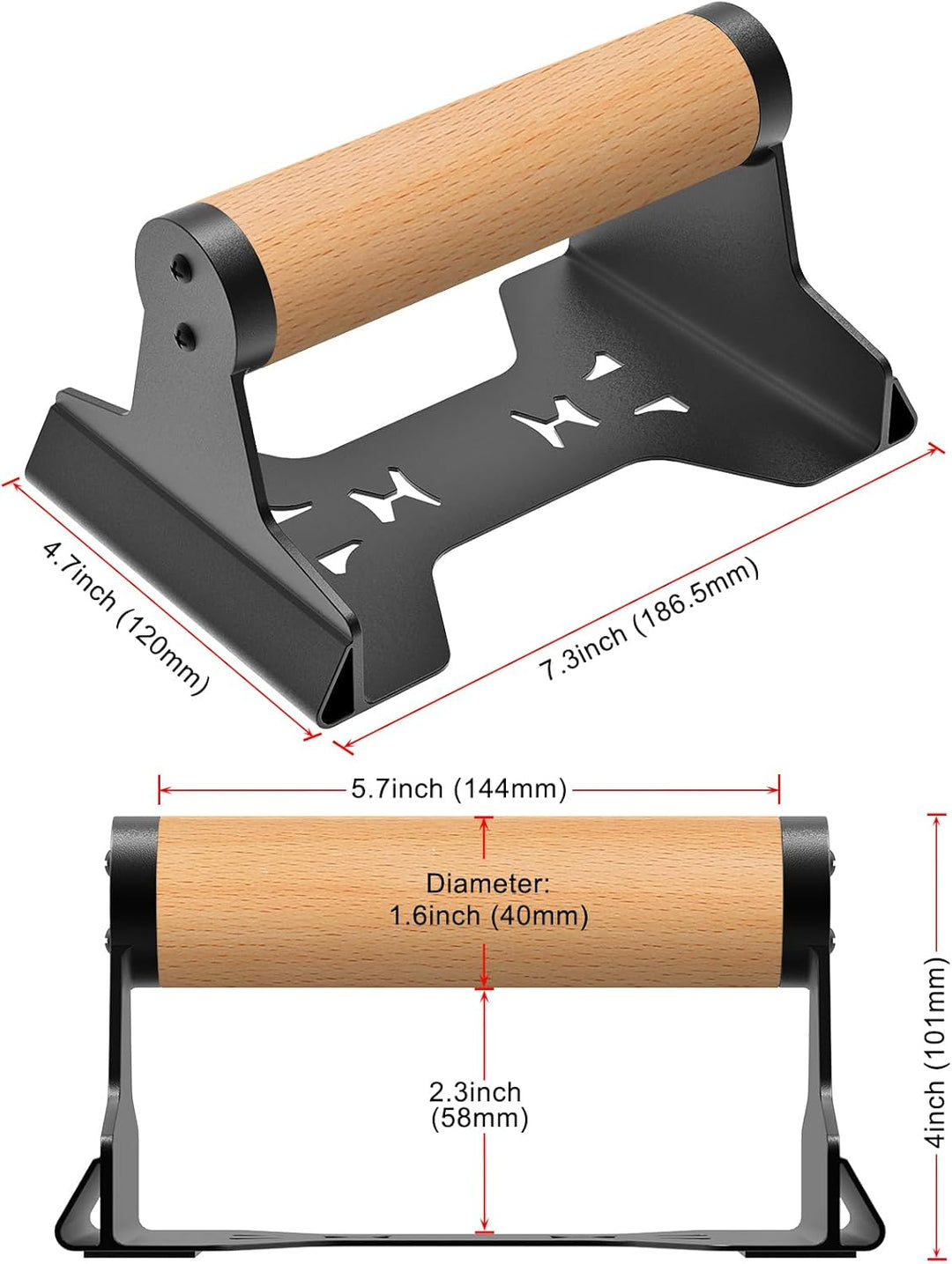 SELEWAERE Calisthenics Equipment Liegestützgriffe - Rutschfest Parallettes Handstand Griffe Robuste