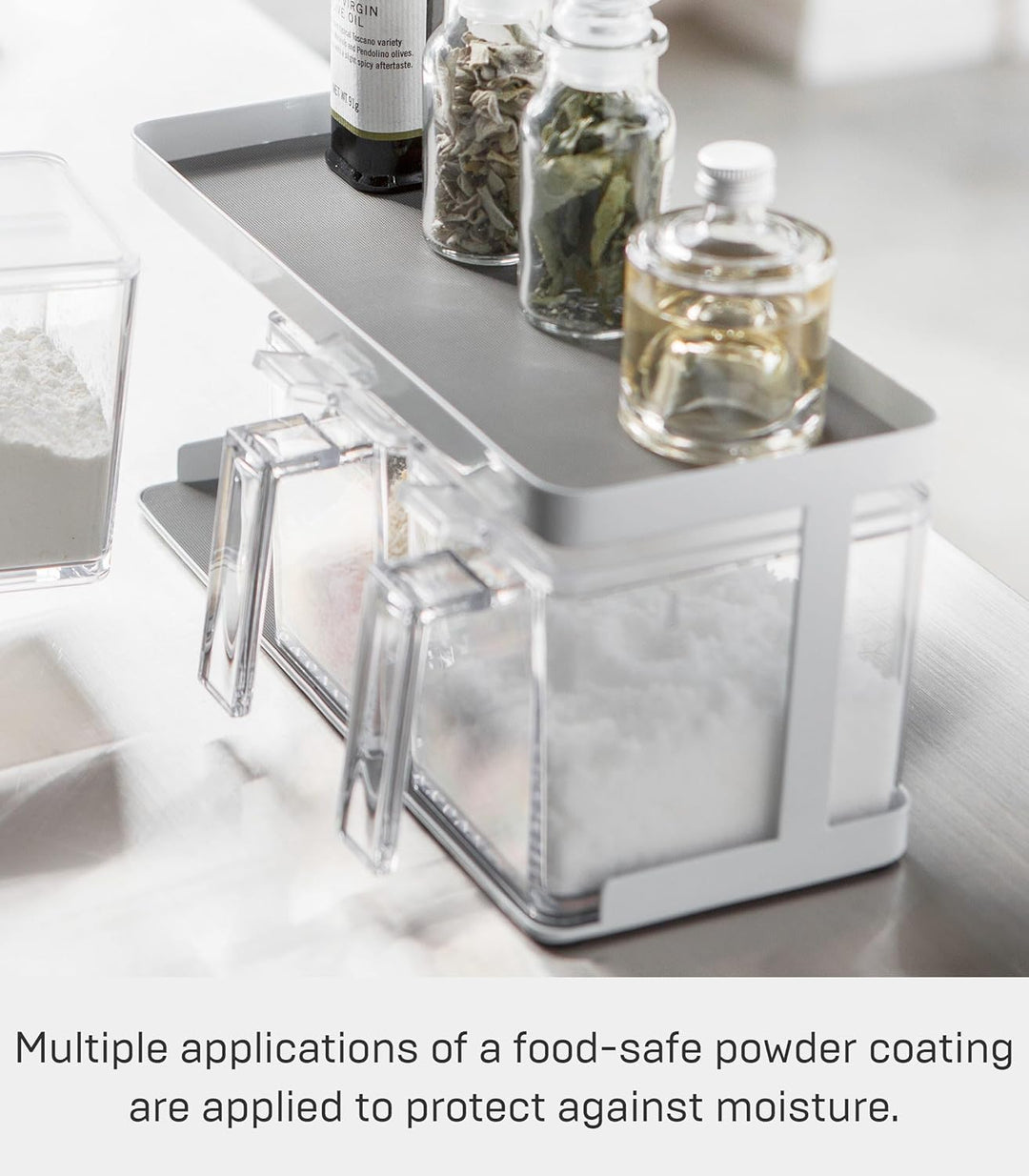 Seasoning box X3 & Rack - Tower - white