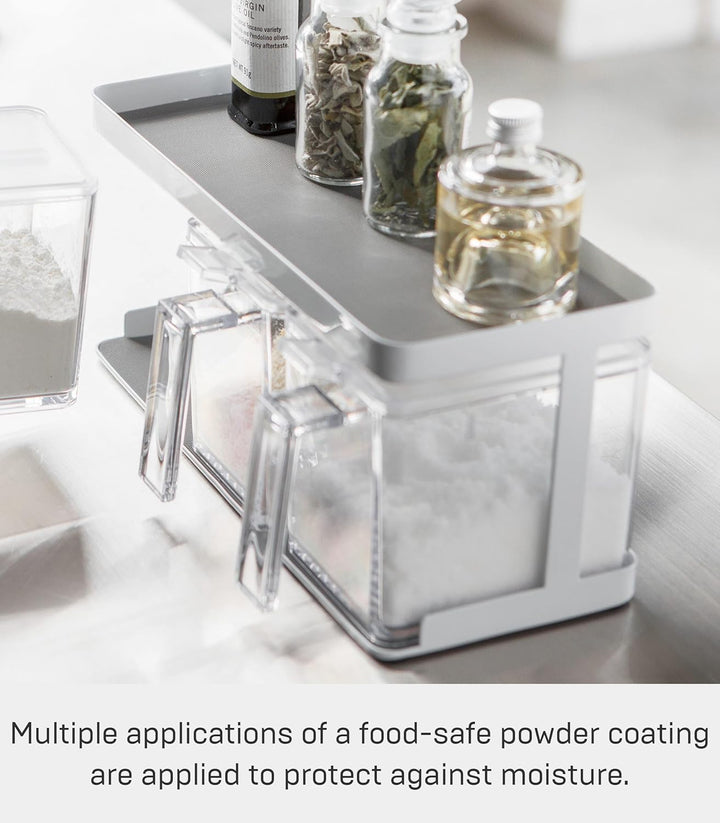Seasoning box X3 & Rack - Tower - white