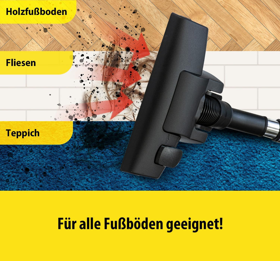 CARRERA Staubsauger [Für alle Fussböden] Vacuum Cleaner - Bodenstaubsauger - Staubsauger mit Kabel -