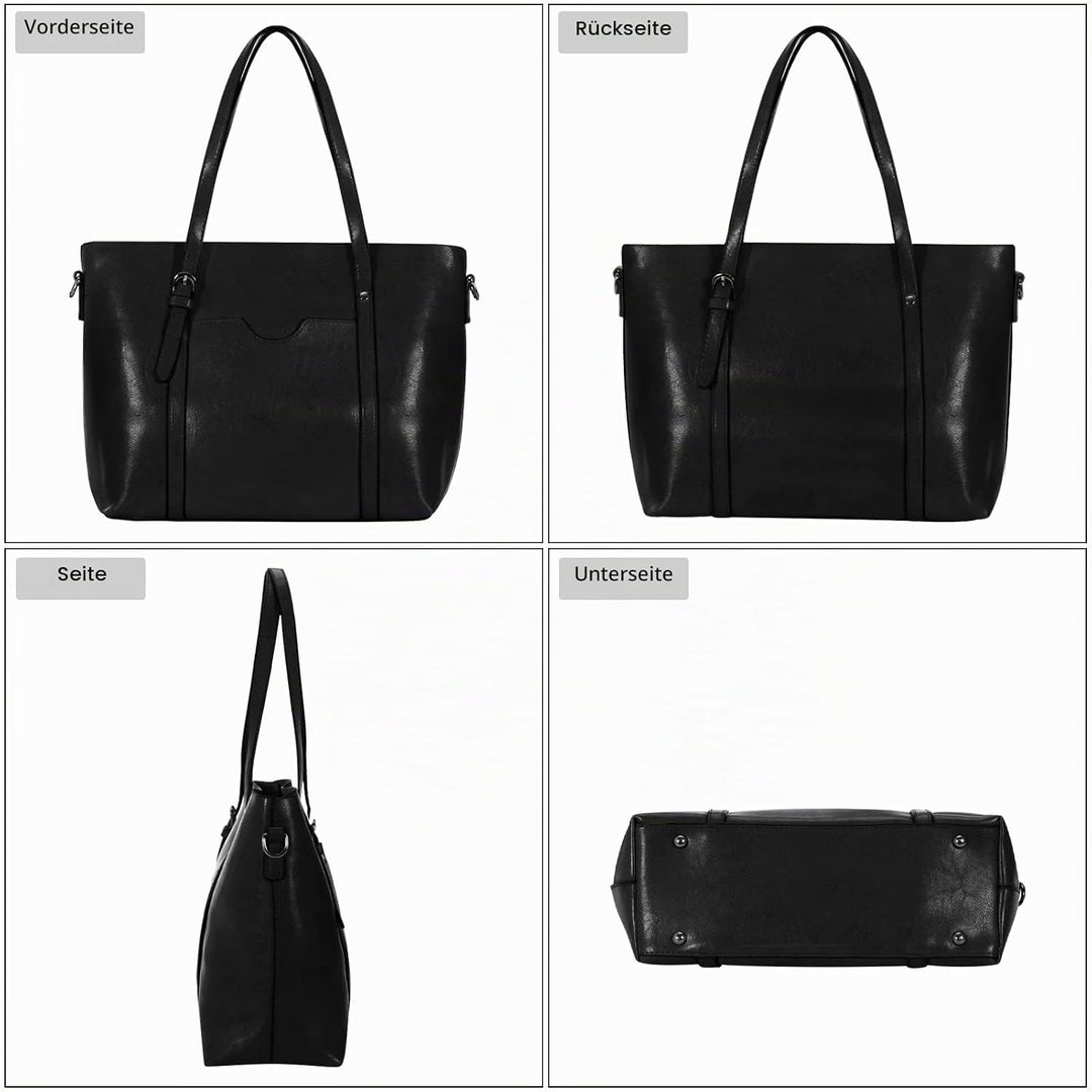 HAWEE Damen Crossbody Handtasche Grosse Shopper Umhängetasche Kunstleder Tote Schultertasche Mode He