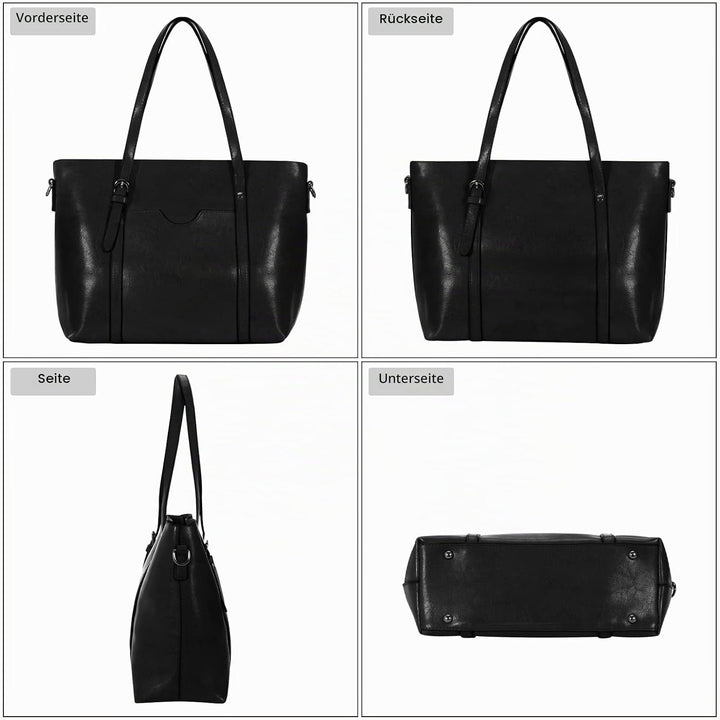 HAWEE Damen Crossbody Handtasche Grosse Shopper Umhängetasche Kunstleder Tote Schultertasche Mode He