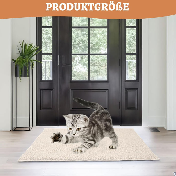 Schmutzfangmatte Innen 80x100 cm, Rutschfest Fussmatte Aussen und Innen, Waschbar Sauberlaufmatte Tü