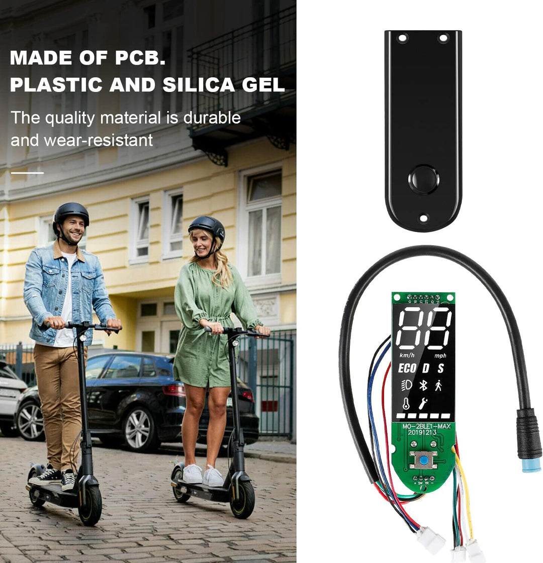 Yungeln Scooter Armaturenbrett mit Bluetooth, 3 Verbindungskabel Dashboard Platine mit Abdeckung kom