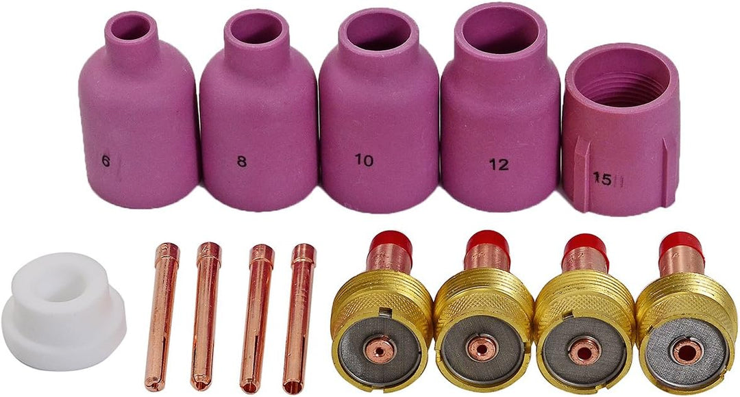 Grosser Durchmesser WIG Gasdüsen keramik für PTA DB SR WP 17 18 26 WIG Brennerhals 14pcs 14
