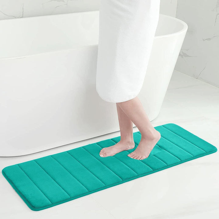 Homaxy Memory Foam Badezimmer Badeteppiche Saugfähige Rutschfester Badvorleger Waschbar Badematte -
