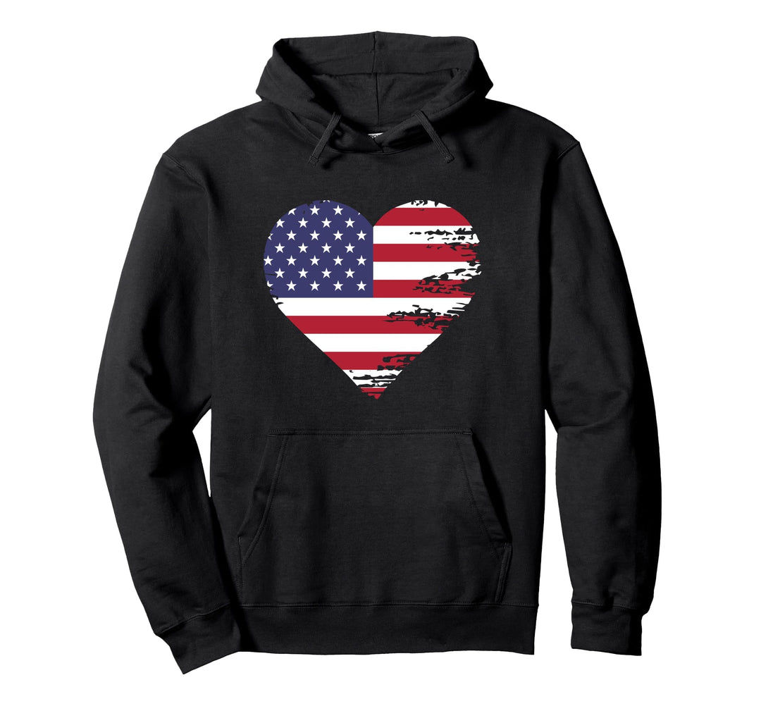 I Love USA Pullover Hoodie