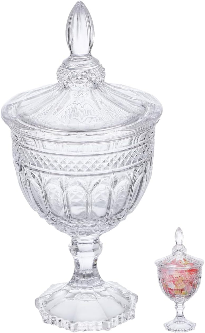 Yardwe Apotheker-Gläser aus klarem Glas, dekoratives Süssigkeiten-Buffetglas, Hochzeits-Süssigkeiten