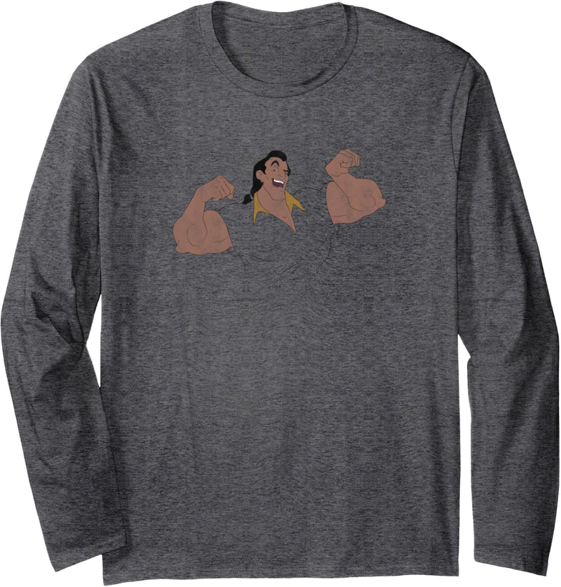 Disney Beauty And The Beast Gaston Portrait Langarmshirt