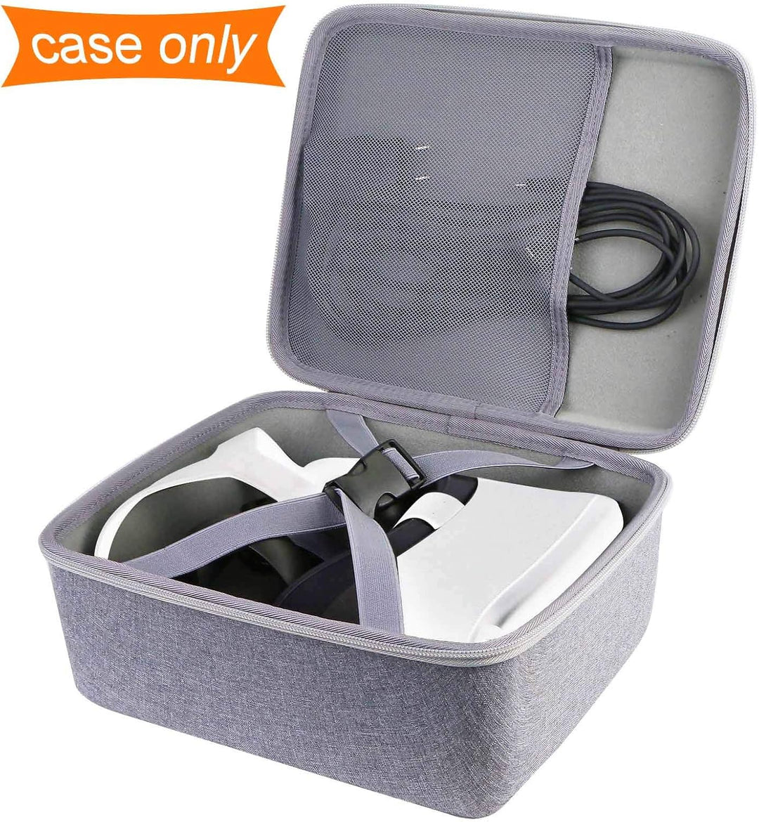 Aenllosi Hart Hülle Tasche für Meta Quest 2/Oculus Quest 2/PICO 4 VR Headset (Nur Tasche) (Grau), Gr