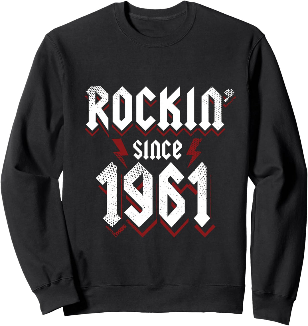 Rockin Since 1961 62 Jahre alte Rockmusik 62. Geburtstag Sweatshirt