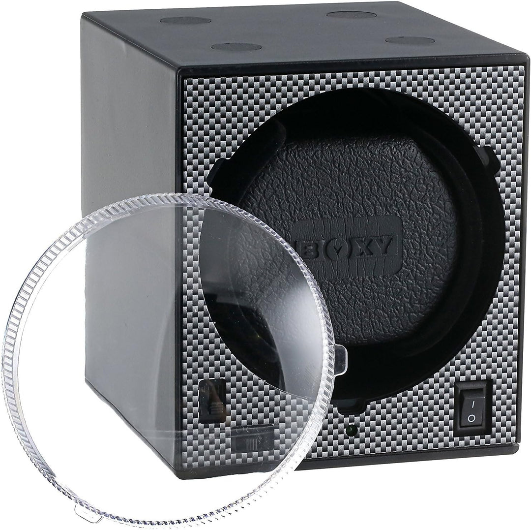 NEU: Uhrenbeweger Boxy Classic CARBON EDITION Single - Kollektion 2024