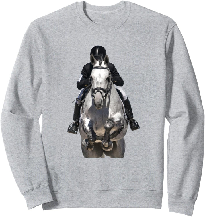 Reiten löst die meisten Probleme Pferde Springreiter Sweatshirt