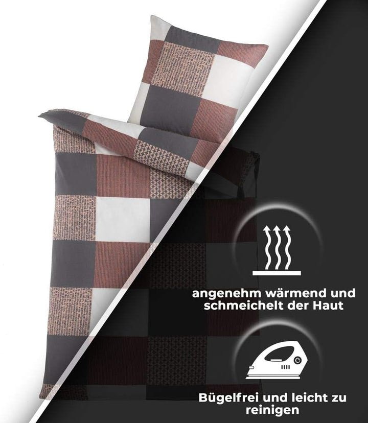 DreamHome Warme Winter Mikrofaser Termo Fleece Bettwäsche 135x200 155x220 200x200 für die Kaltejahre