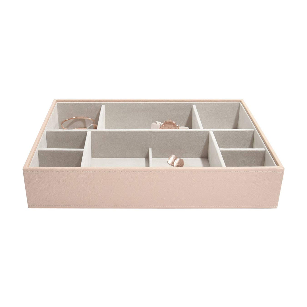 Stackers – Schmuckbox, besonders Tief, 11 Fächer Blush Pink, Blush Pink
