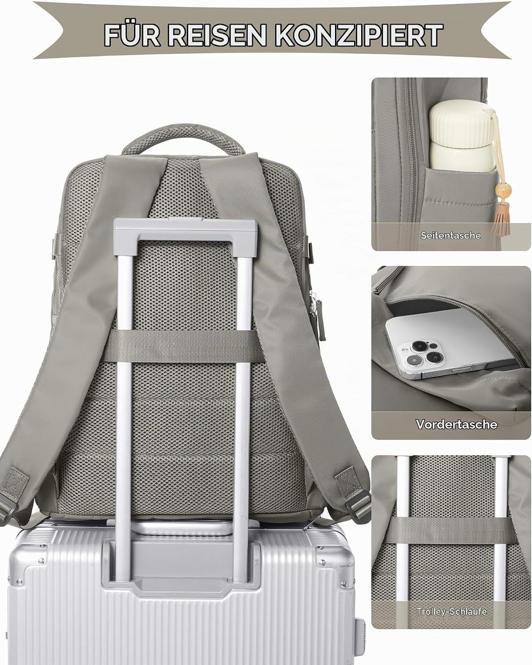 SZLX Vakuum Rucksack mit pumpe Ryanair Handgepäck 40x30x20 Damen Wizzair Handgepäck 40x30x20 Vakuum