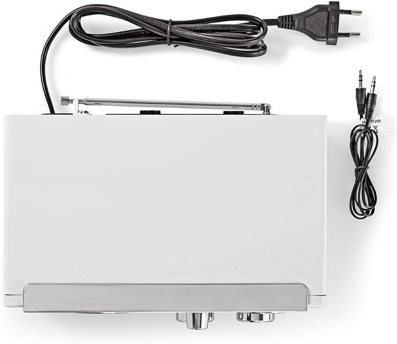 Nedis - UKW-Radio - 9 W - Analoges Tuning - Retro-Design - AUX-Eingang - Abstimmreglers - Antenne -