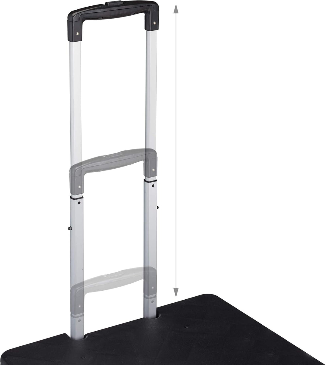 Relaxdays Einkaufstrolley klappbar, mit Teleskopgriff & Deckel, Transporttrolley, bis 35 kg, HBT 99x