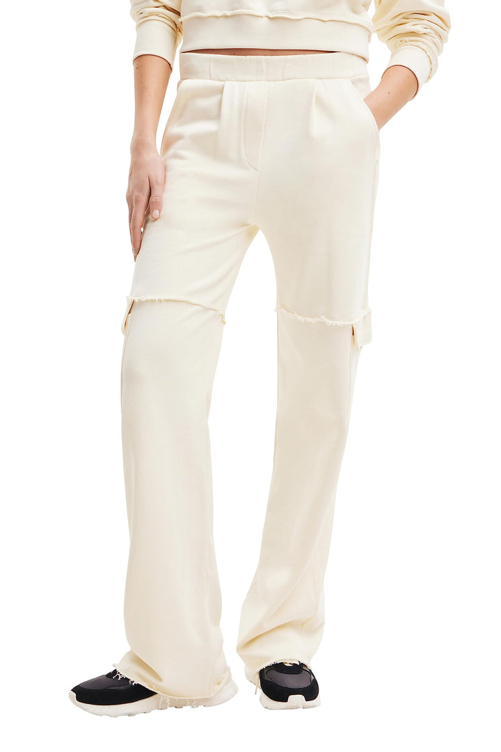 Desigual Damen nevadi Casual Pants L Weiss, L Wei&amp;