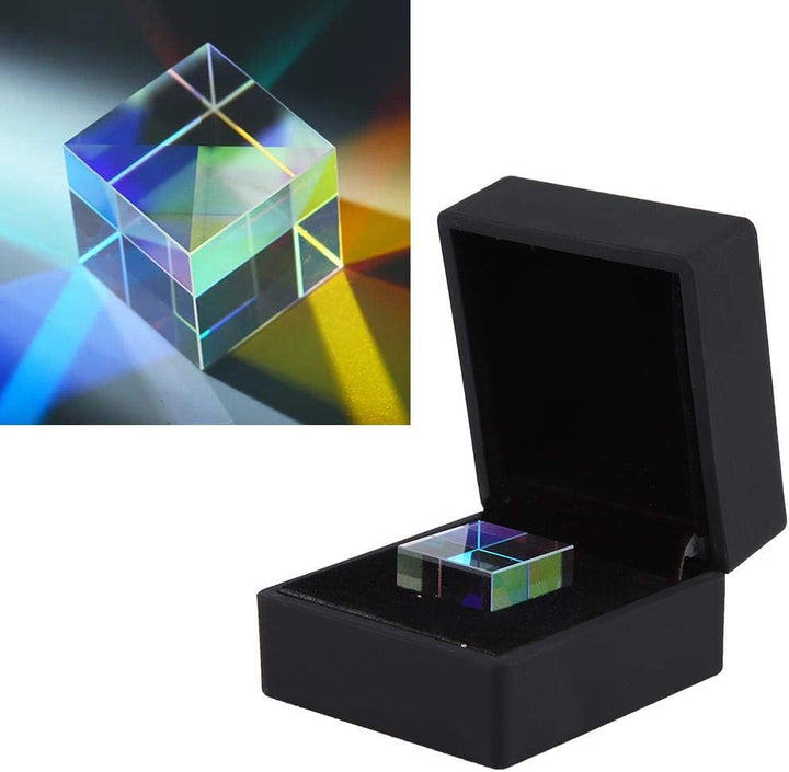 23 * 23 * 23mm optisches Glasprisma, RGB-Dispersionswürfel-Prisma-Buntglasprisma für das Unterrichte