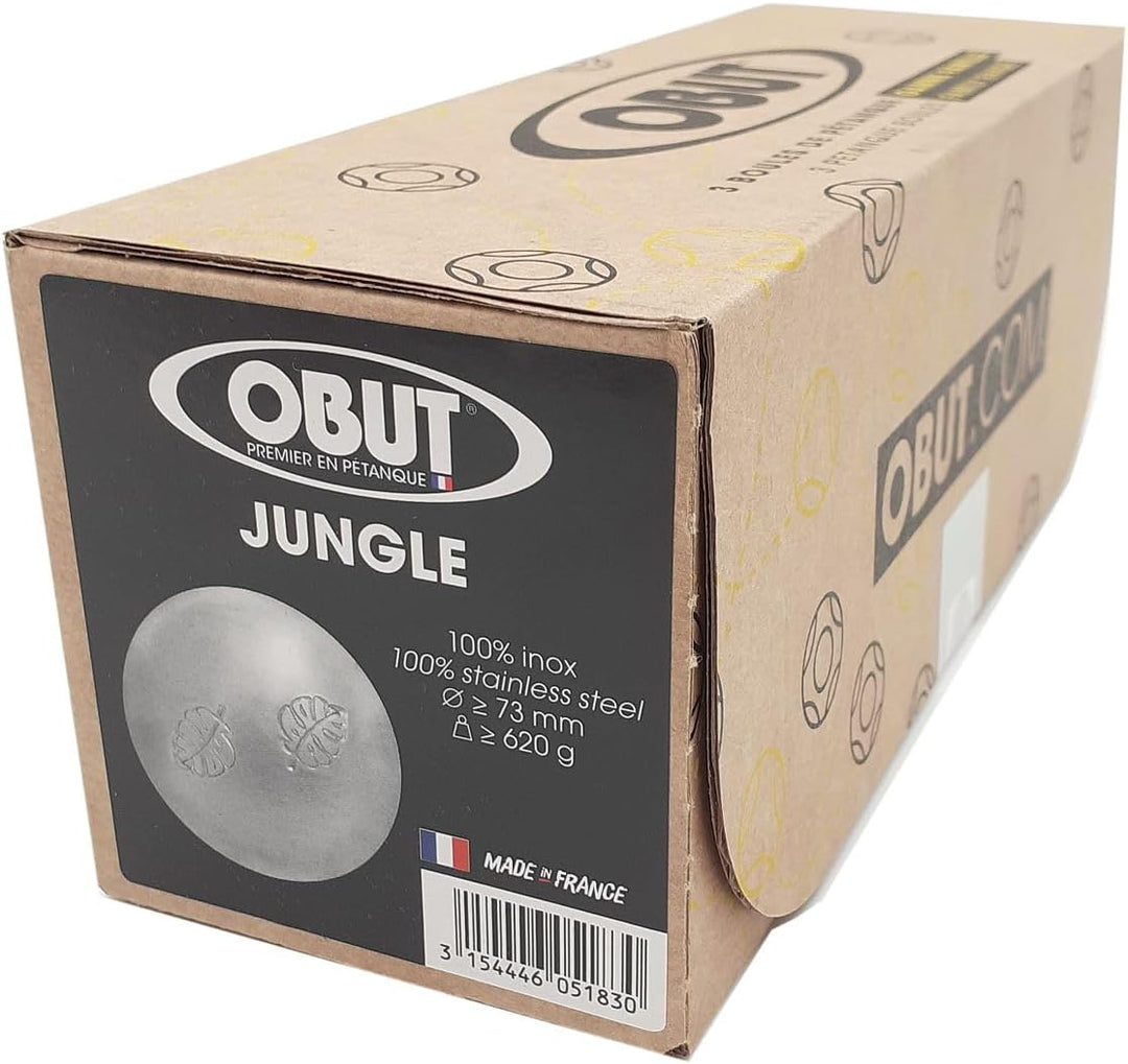 JUNGLE Obut Loisir INOX - Klassische Petanque Boule Kugel aus Frankreich