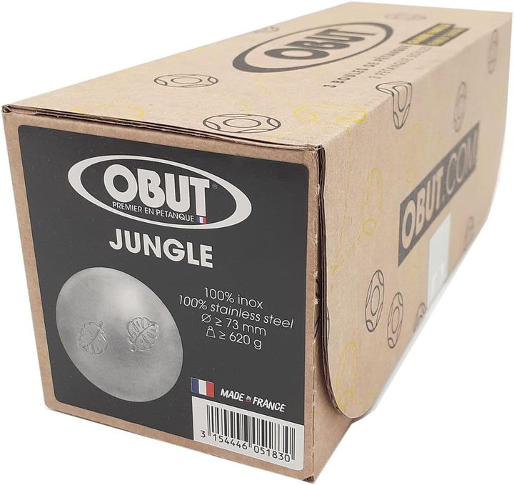 JUNGLE Obut Loisir INOX - Klassische Petanque Boule Kugel aus Frankreich