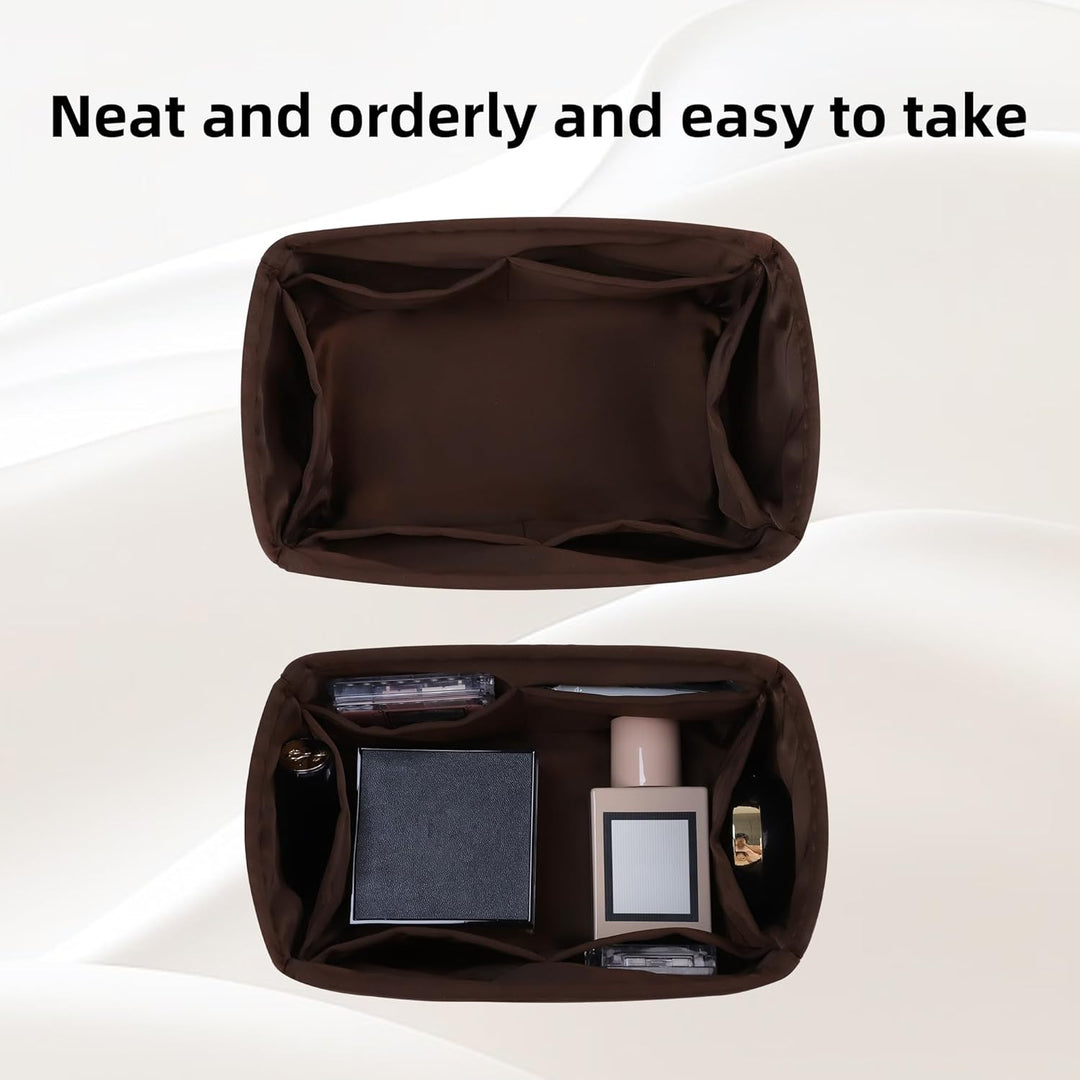 DGAZ Handtaschen Organizer Einsatz, Seide Handtaschenorganisator für LV Speedy Nano/20/25/30/35/40/4