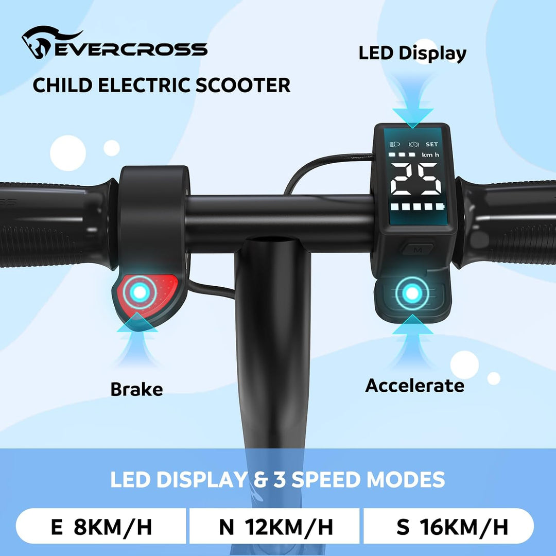 EVERCROSS Elektroroller für Kinder, 7" Leichter Elektroroller für Kinder 6-12 Jahren, Elektroscooter