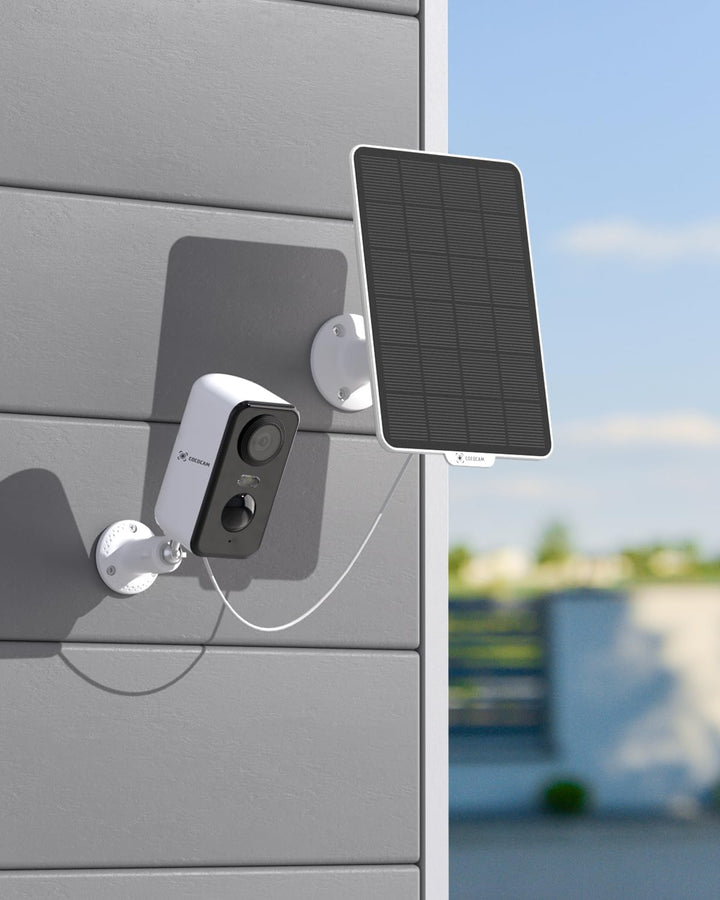 COCOCAM 3,5W Solarpanel für Batteriekameras, Kompatibel mit DC 5V-Batteriekameras mit Typ-C-Schnitts