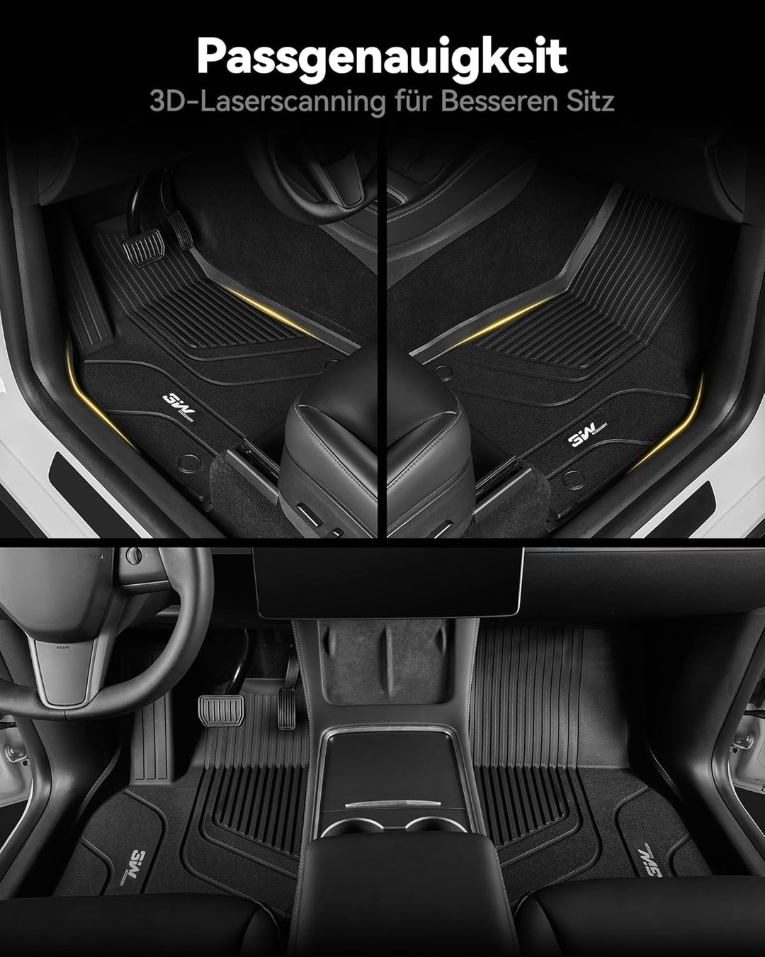 3W Kofferraumwanne für BMW iX i20 2022-2025 2026, TPE Allwetter Massgeschneiderte Kofferraummatte Ko
