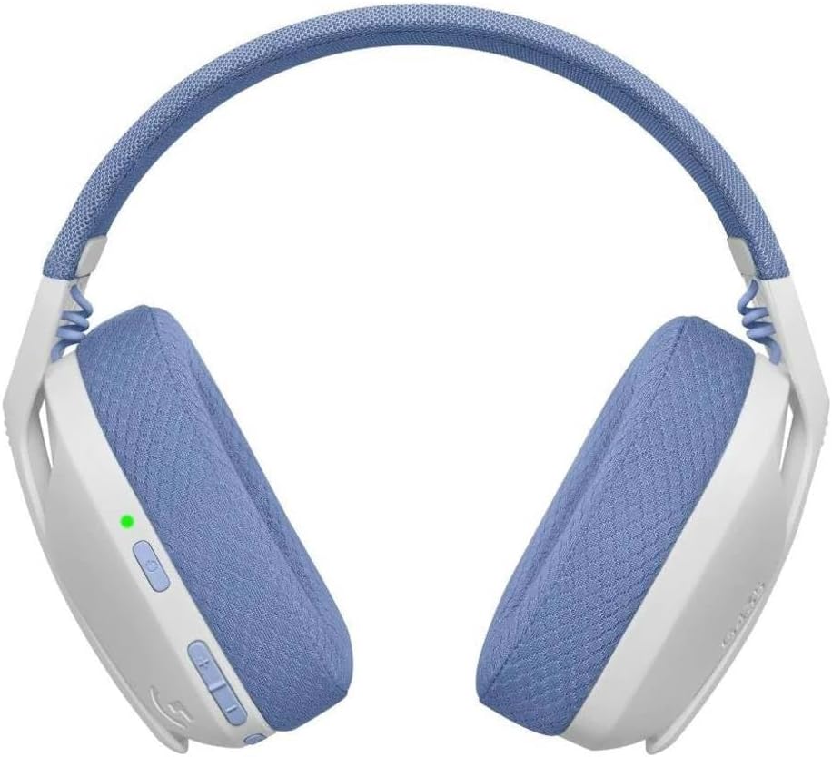 Logitech - G435 Lightspeed Wireless Gaming Headset - Weiss, 981-001074, schwarz