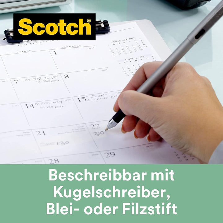Scotch Abroller, Schwarz inkl. 3 Rollen Scotch Magic Klebeband A Greener Choice - mit Pflanzlichem K