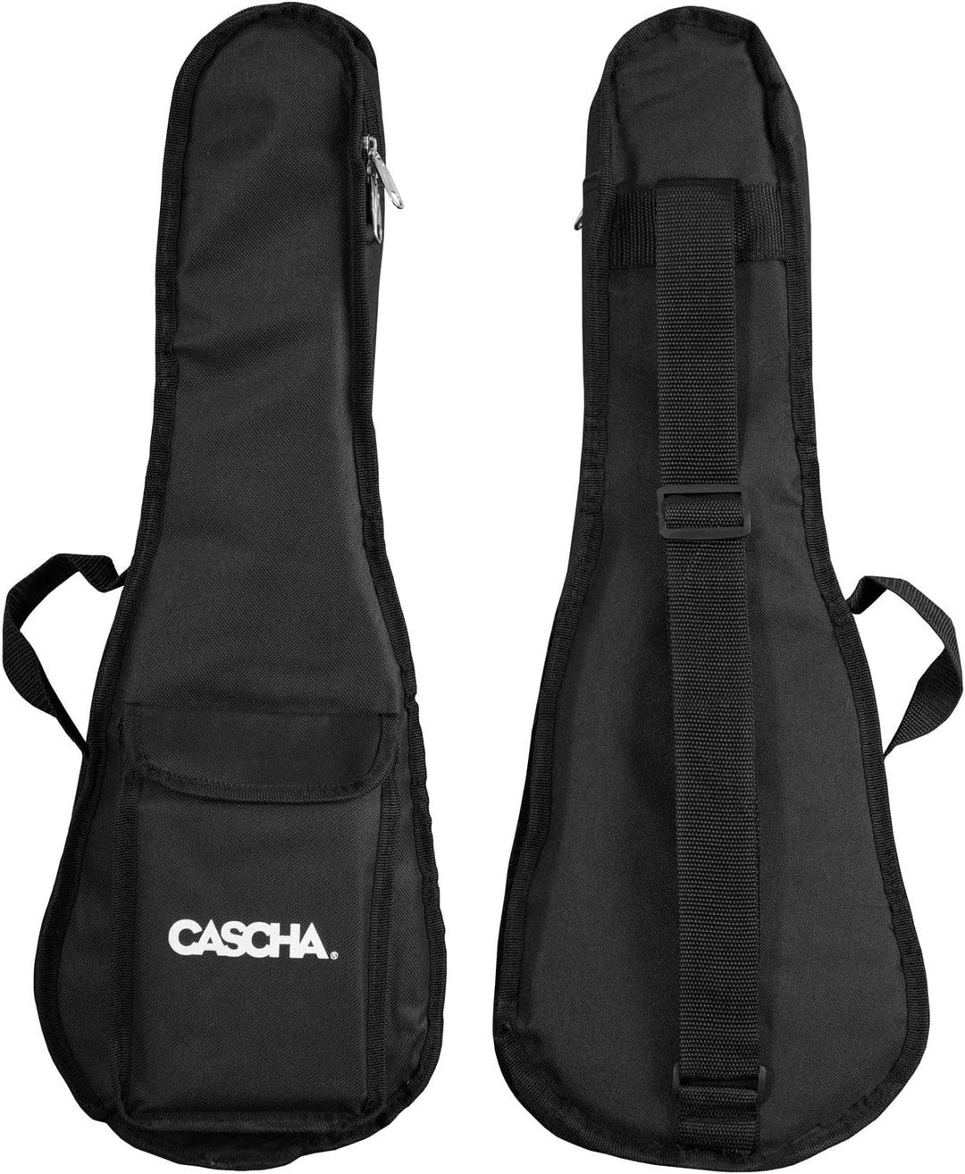CASCHA Konzert Ukulele, Massive Fichtendecke, Solid Top, Hawaii Gitarre Set mit Aquila-Saiten, Zubeh