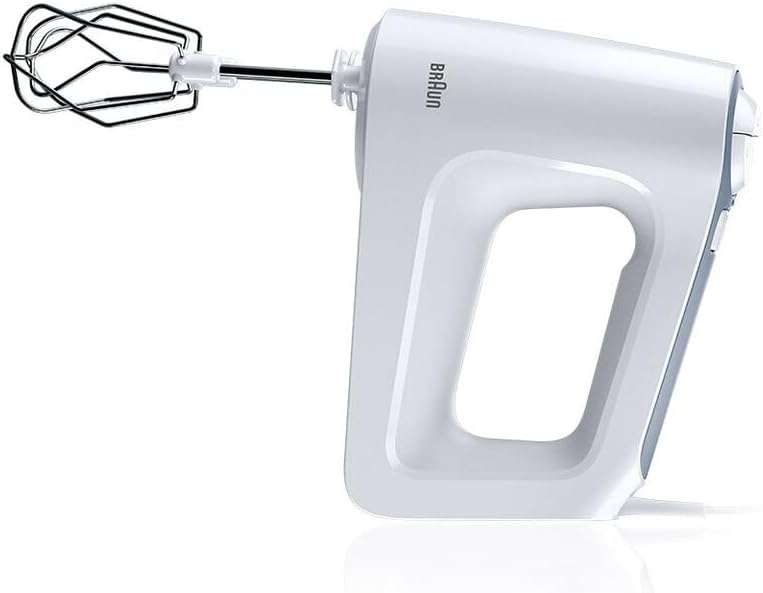 Braun MultiMix 3 HM3137WJ, Leiser Mixer mit SmartMix-Technologie, Einstellbare Geschwindigkeit, Easy