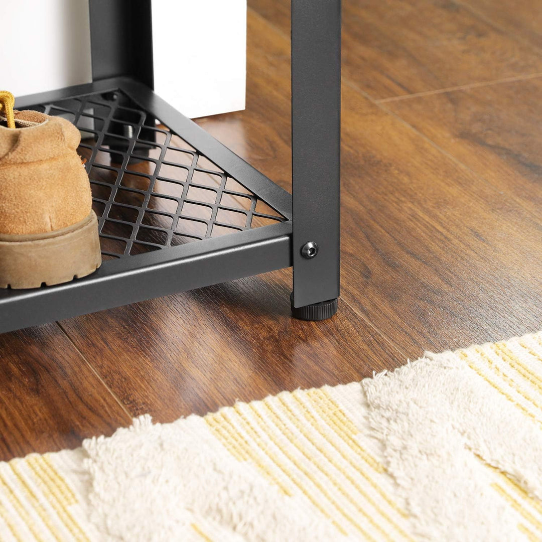 ACAZA Schuhbank, Schuhregal mit 3 Ebenen, Metallgestell, für Eingang, Wohnzimmer, Flur – 73 x 30 x 4