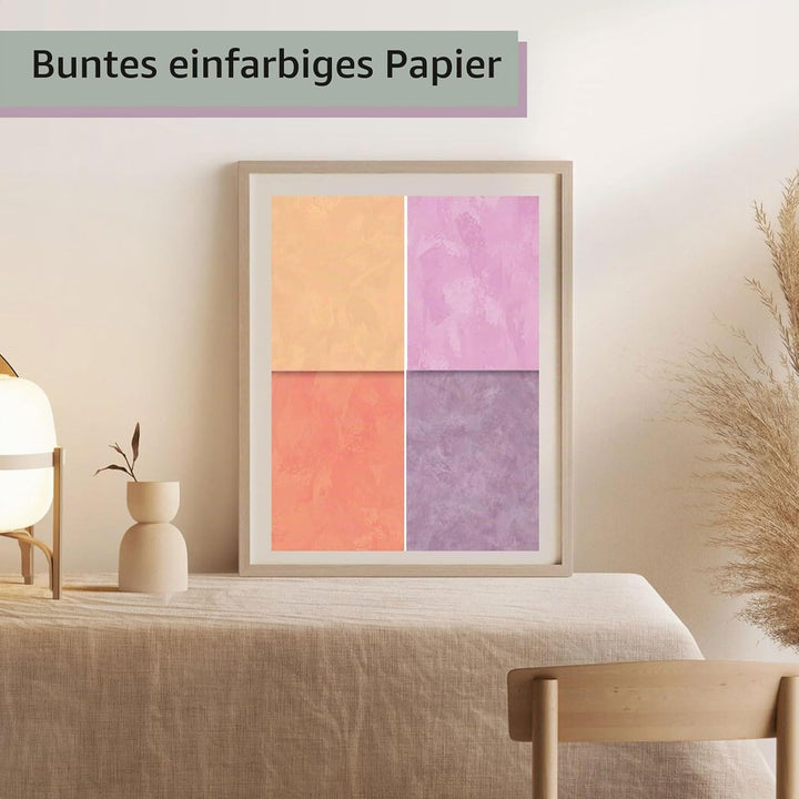 Scrapbook Papier Buntes Scrapbook Bastelpapier mit Muster, Doppelseitiges Decoupage Papiere Motivpap