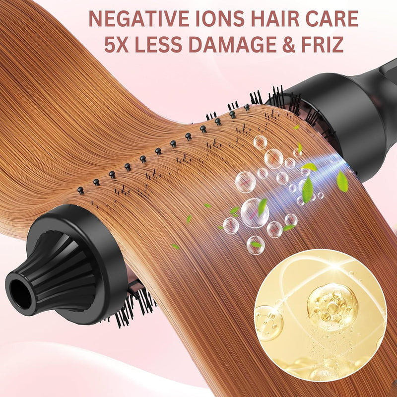 UKLISS Thermal Brush 32mm, Wärmebürste Thermobürste, Hot Rundbürste 200℃, Leichte Lockenbürste Erzeu