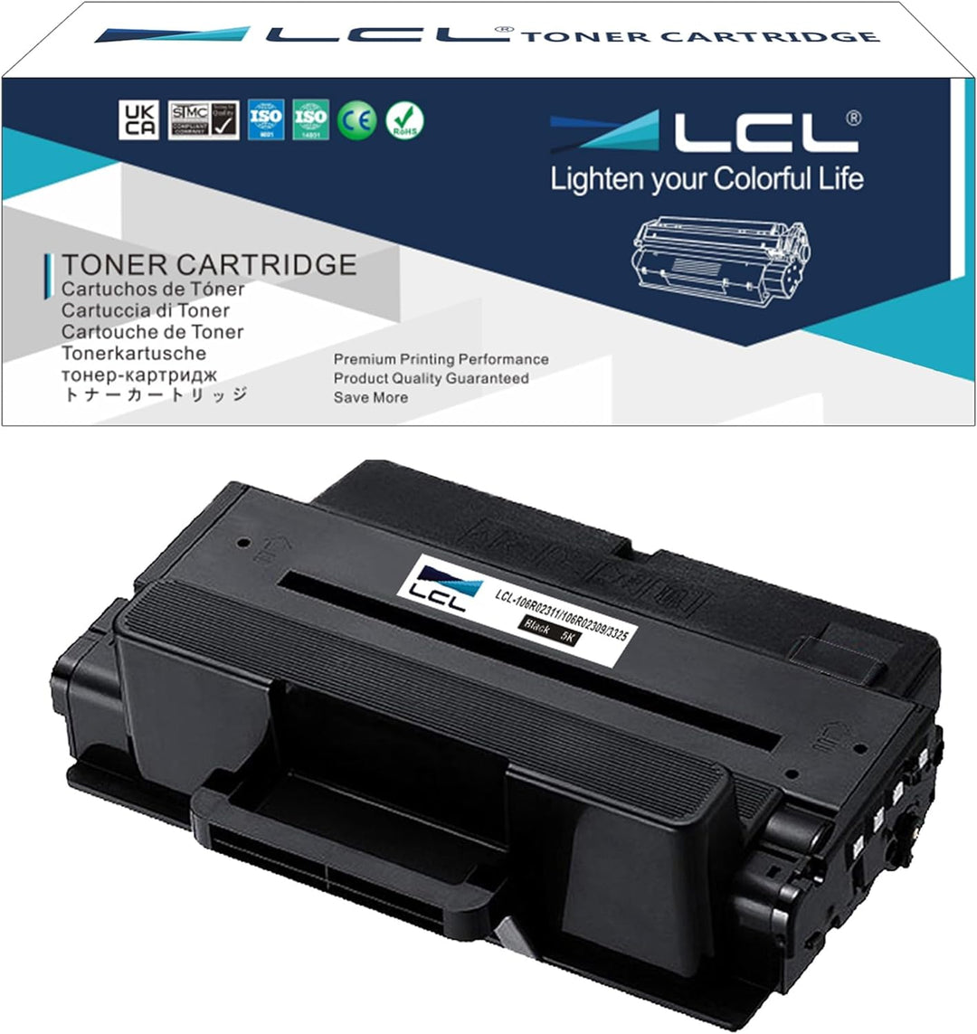 LCL Kompatibel Tonerkartusche 106R02311 106R02309 5000 Pages 3315 3325 (1 Schwarz) Ersatz für Xerox