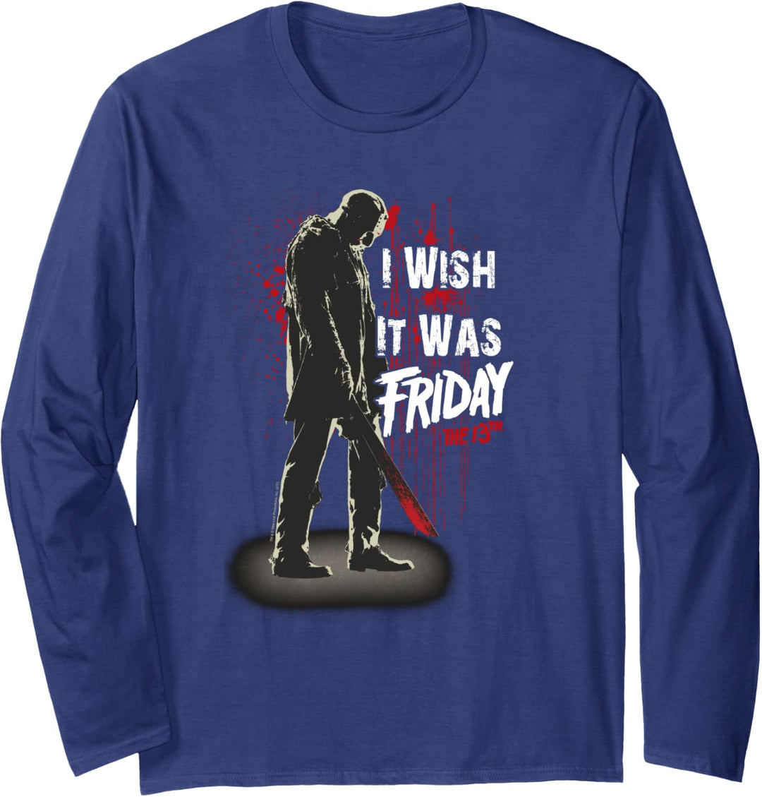 Friday the 13th Jason I Wish It Was Friday Langarmshirt